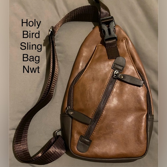 NWT Holybird Sling Bag- Mid and Dark Brown - Picture 1 of 9